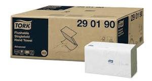 Industrial Packaging: Tork Flushable Singlefold Hand Towel - Advanced Quality
