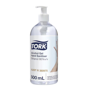 Hand Cleaners: Tork Alcohol Gel Counter Bottle With Pump - 500ml