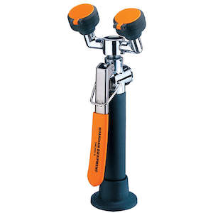 Eyewash Station: Eyewash/Drench Hose Unit, Deck Mounted
