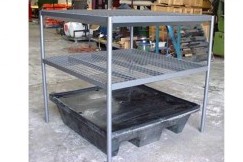 Two Shelf Bund Rack to suit 4 Drum Bund