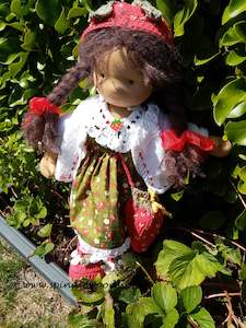 Formed Waldorf inspired doll: Waldorf doll "Berrie"