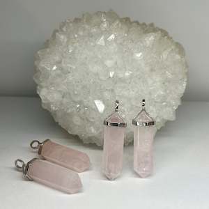 All Pendants 1: Rose Quartz Double Terminated Pendant