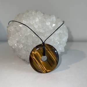 Crystal Donut Anxiety Fidget Pendant