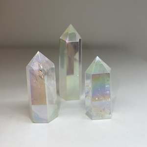 Rainbow Aura Quartz Point