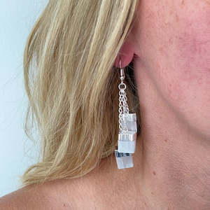 Selenite: Selenite Silver Dip Triple Drop