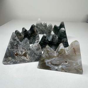 Carvings: Moss Agate Mountains