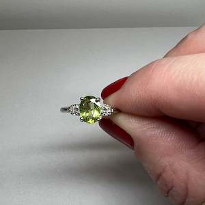 Rings: Peridot Silver Rings