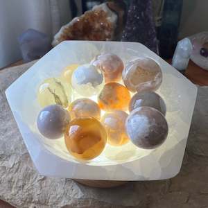 Spheres: Flower Agate Spheres
