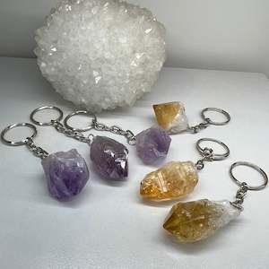 Crystals For Anxiety: Raw Crystal Key Chain