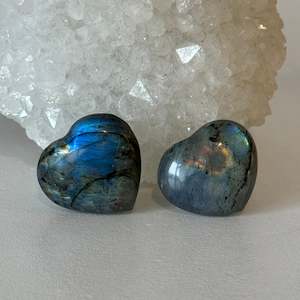 New: Labradorite Hearts