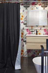 Fabric Shower Curtain: Denims
