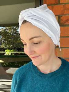 Muslin Towel Turban: Splash Happy T-shirt and Muslin Towel Turban