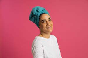 Silk Lined Buff: Splash Happy Silk Lined Tubular Hair Wrap