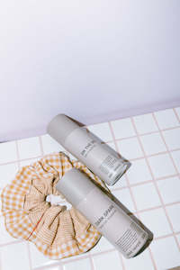 Not For Hair: Two Tone Scrunchie in Mustard Check Size Extra Large