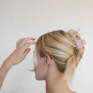 Not For Hair: Sylvie Mini Claw In Strawberry Milk