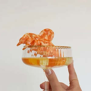 Abby Conch Claw in Papaya Crush