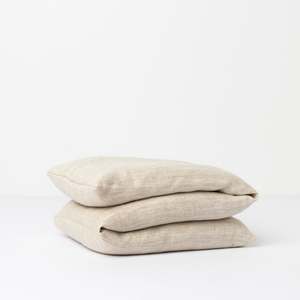 LINEN WHEAT BAG SAND // LARGE