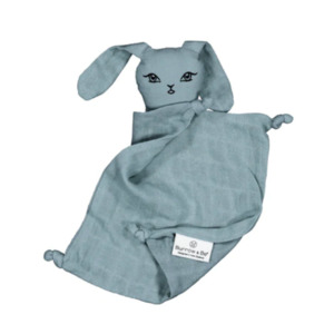 Blue: Muslin bunny comforter // Storm