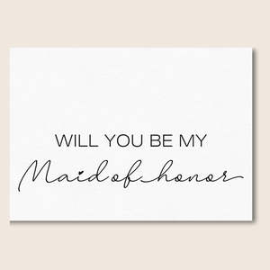 Spoil Me Cards: MAID OF HONOR