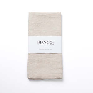 Linen Tea Towel // Oatmeal