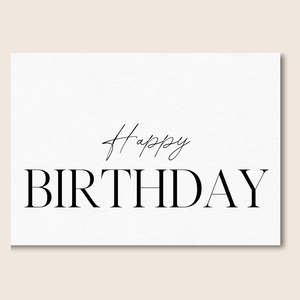 HAPPY BIRTHDAY CARD
