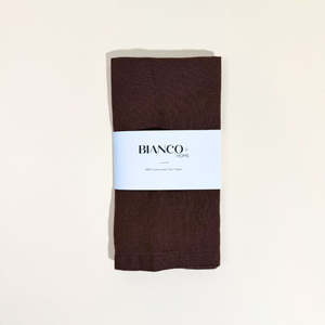 Linen Tea Towel Cocoa