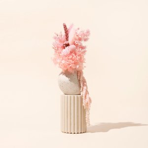 Pink: FLORENCE DRIED FLORAL BUNDLE // MINI + VASE