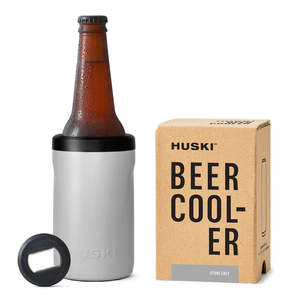Black: Huski Beer Cooler Stone Grey
