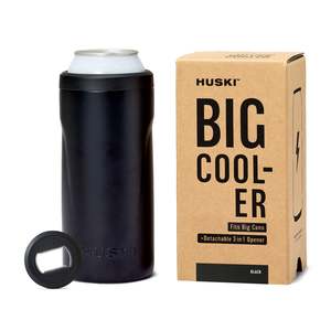 Black: Huski Big Can Cooler Black