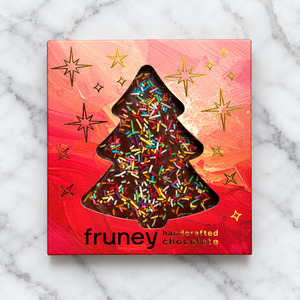Dark Chocolate Sprinkle Christmas Tree