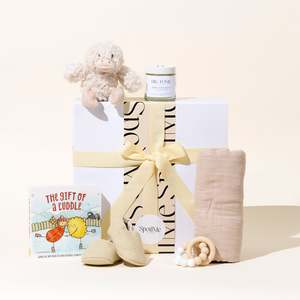 WELCOME BABY // TAN GIFT BOX