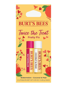 Bath & Body: Burt's Bees Lip Balm Twice the Treat - Fruity Fix