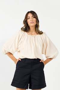 Drama The Label: Drama the Label Milos Top - Ecru