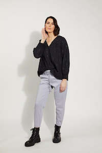 Drama The Label: Drama The Label Comfort Pant - Grey Marle