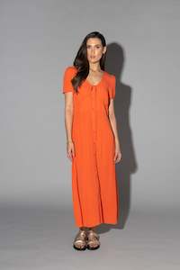 Drama The Label: Drama The Label Vanessa Dress - Tangerine