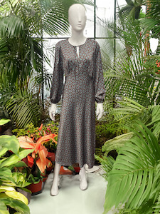 Leila Luca: Leila + Luca Elegant Dress - Teal Geo