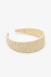 Hair Accessories: Antler Headband Rattan Weave Natural