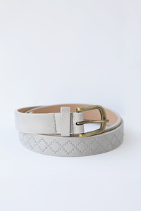 Belts: Antler - Belt Grey Stitch