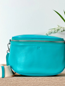 Lemon Tree Designs: Lemon Tree Dani Leather Bag Blue Lagoon (Turquoise)