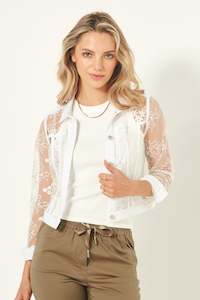 Lemon Tree Non Sale: Lemon Tree Design Sally-Ann Lae Jacket - White