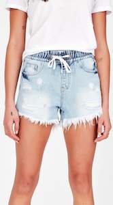 Junkfood Jeans: JunkfoodJeans Stella Shorts Blue