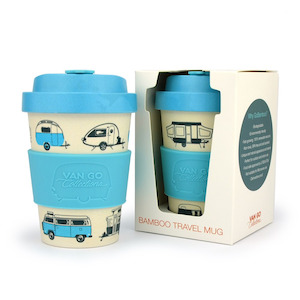 Van Go Bamboo Travel Mug 300ml Hippy Days