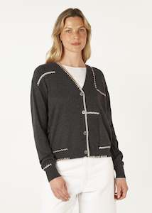 Z & P Hancraft Cardi - Cinder