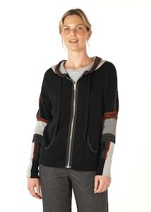 Zaket Plover: Z & P Multi Media Hoodie - Black