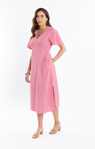 Seeking Lola Applause Dress - Blush Gingham