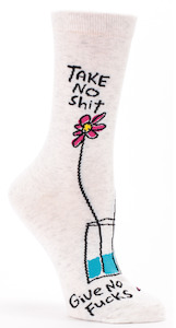 Melric Womens Novelty Socks - Take no shit