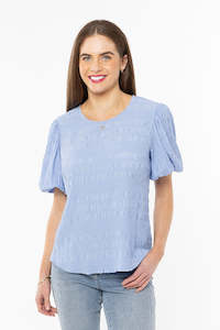 Seeking Lola Carefree Top - Cornflower