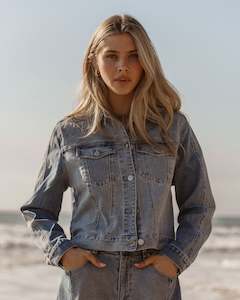 Sass Rylie Jacket - MIxed Denim