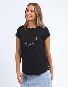 30 Rack: Foxwood Outline Tee - Black
