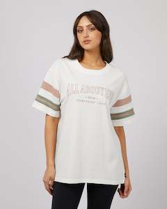 30 Rack: All About Eve Boston Panel Tee - Vintage White